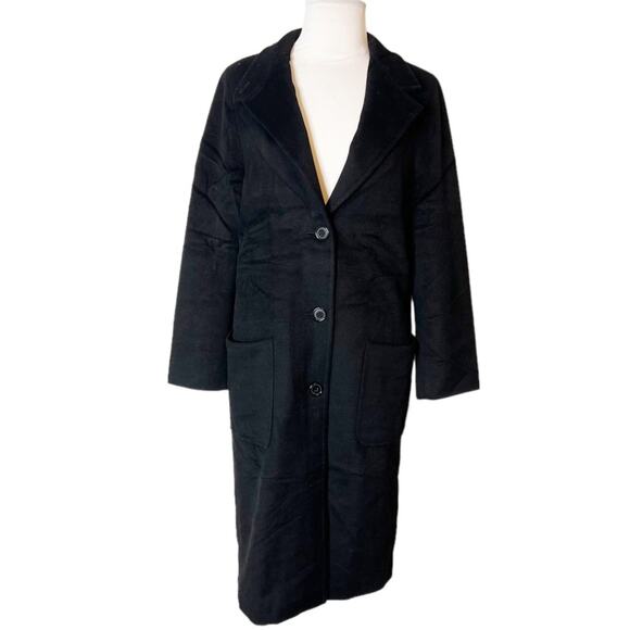 Max Mara wool and alpaca black coat - Picture 1 of 8